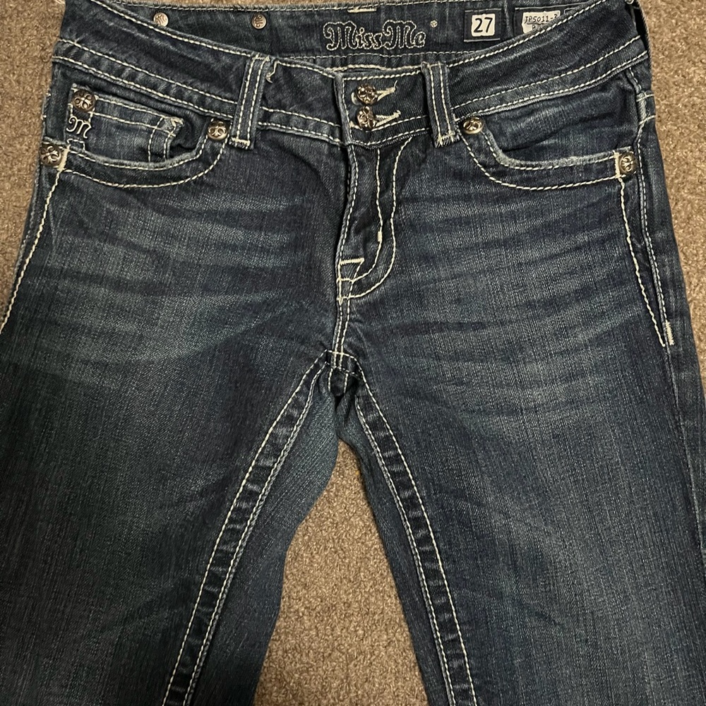 Miss Me Dark Blue Boot Cut Jeans